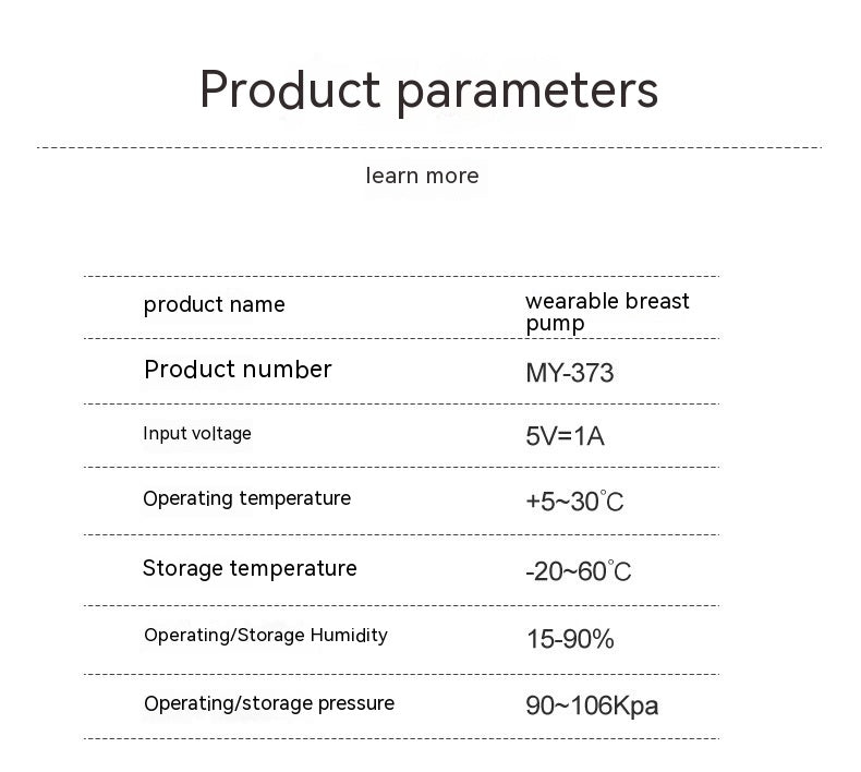 Dispositif portable électrique de conservation du lait mains libres