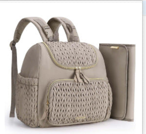 Nouveau sac à dos à langer multifonctionnel matelassé