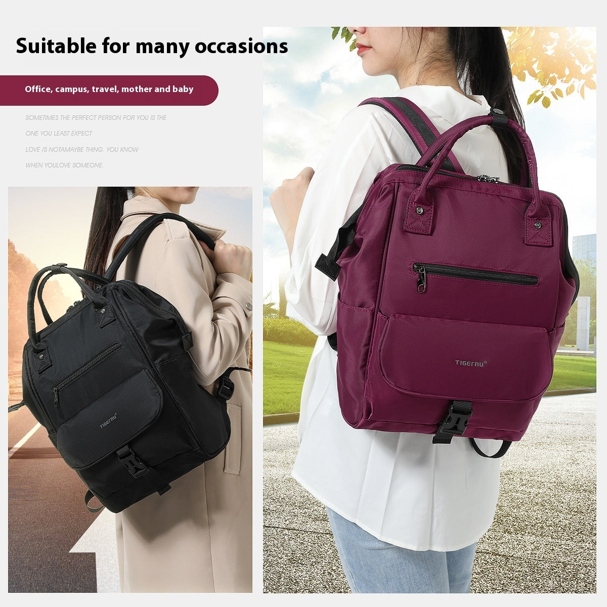 Sac à dos grande capacité, sac à langer portable pour bébé, sac de voyage pour maman