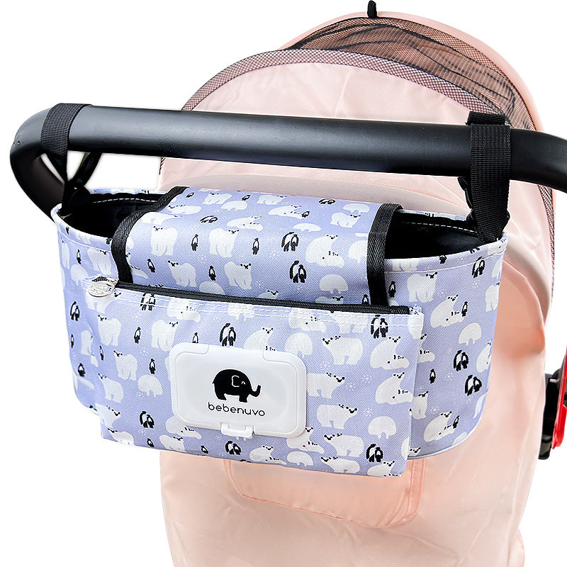 Sac suspendu pour poussette bébé, rangement multi-usage pour maman et bébé