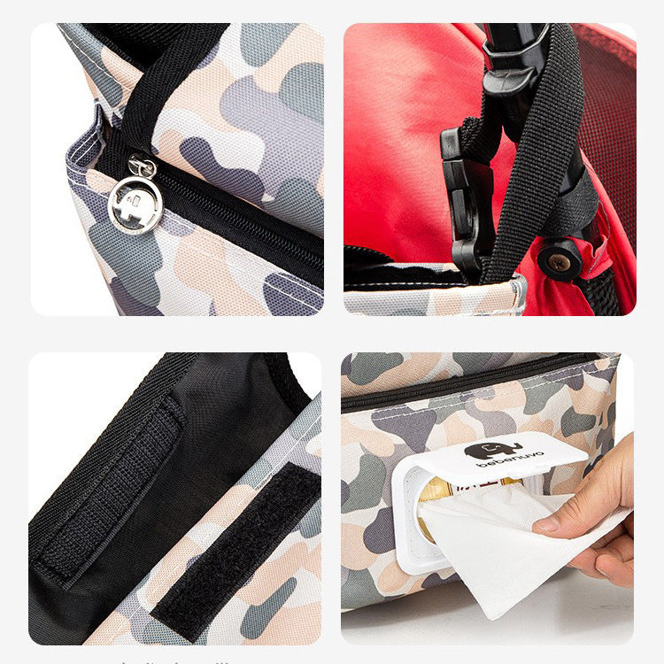 Sac suspendu pour poussette bébé, rangement multi-usage pour maman et bébé