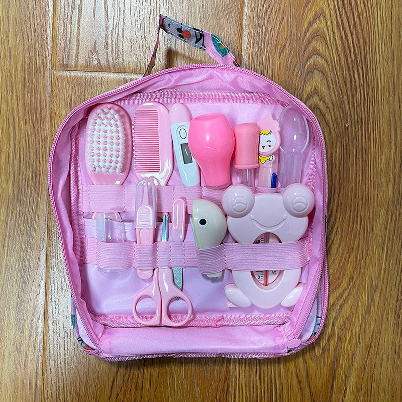 Kits de soins pour nouveau-nés Roadfisher : mouche-bébé, cure-oreilles, trousse de toilette, coupe-ongles, brosse à dents, peigne, ciseaux